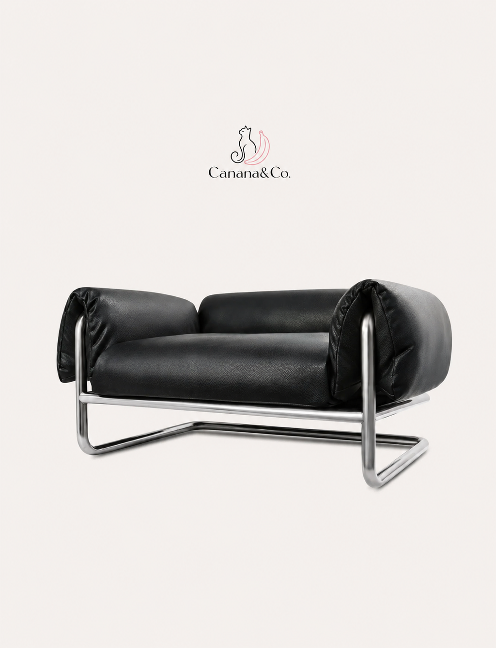 Canana&Co. Tobura Modern Pet Sofa Bed – Soft Upholstered Designer Cat & Dog Lounge