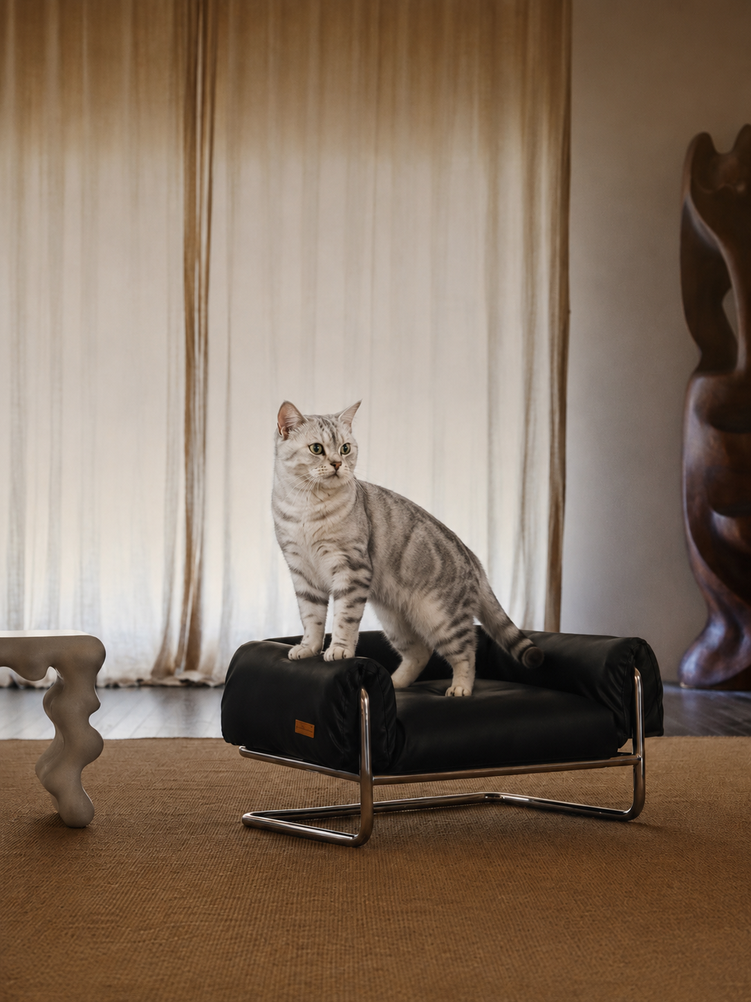 Canana&Co. Tobura Modern Pet Sofa Bed – Soft Upholstered Designer Cat & Dog Lounge