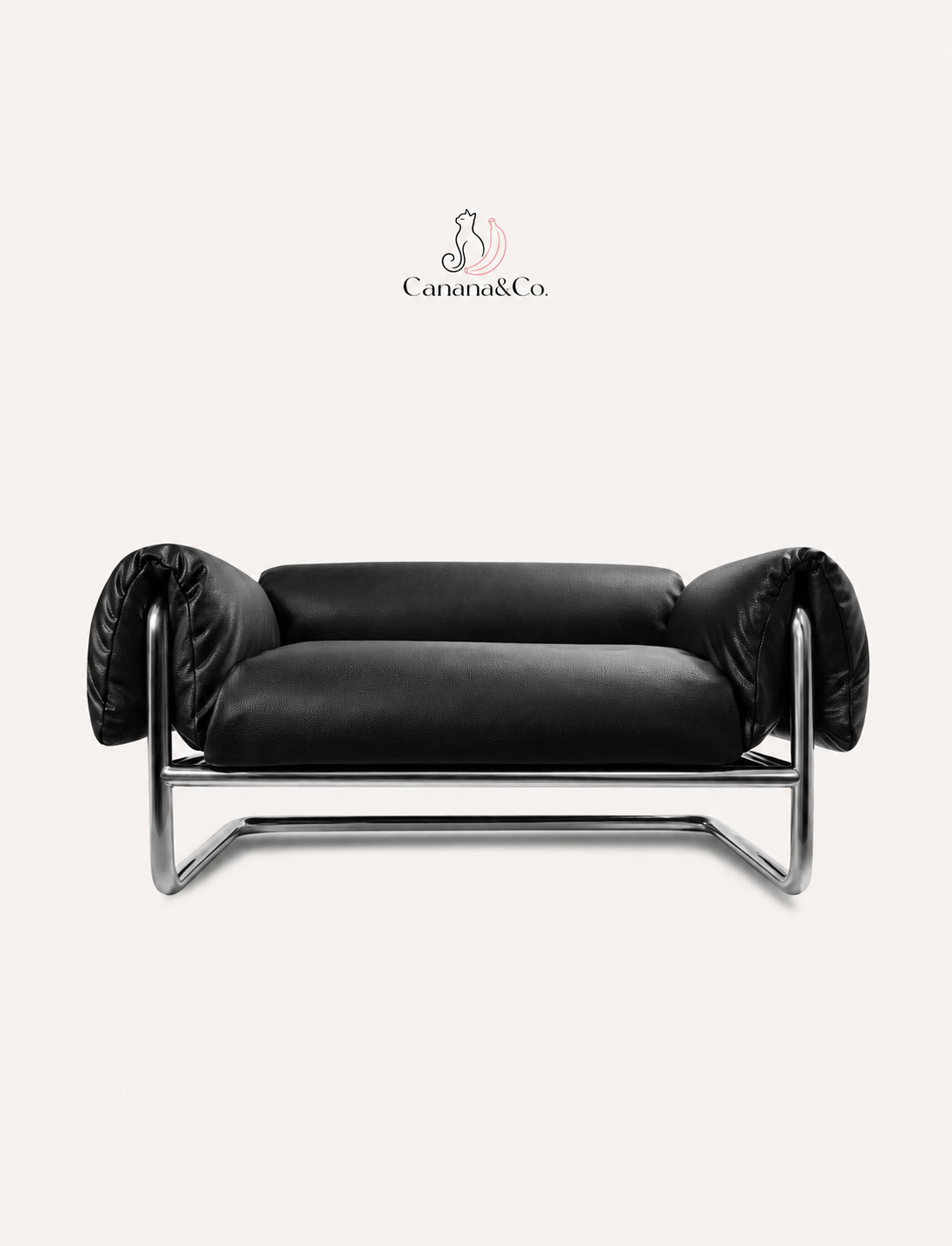 Canana&Co. Tobura Modern Pet Sofa Bed – Soft Upholstered Designer Cat & Dog Lounge