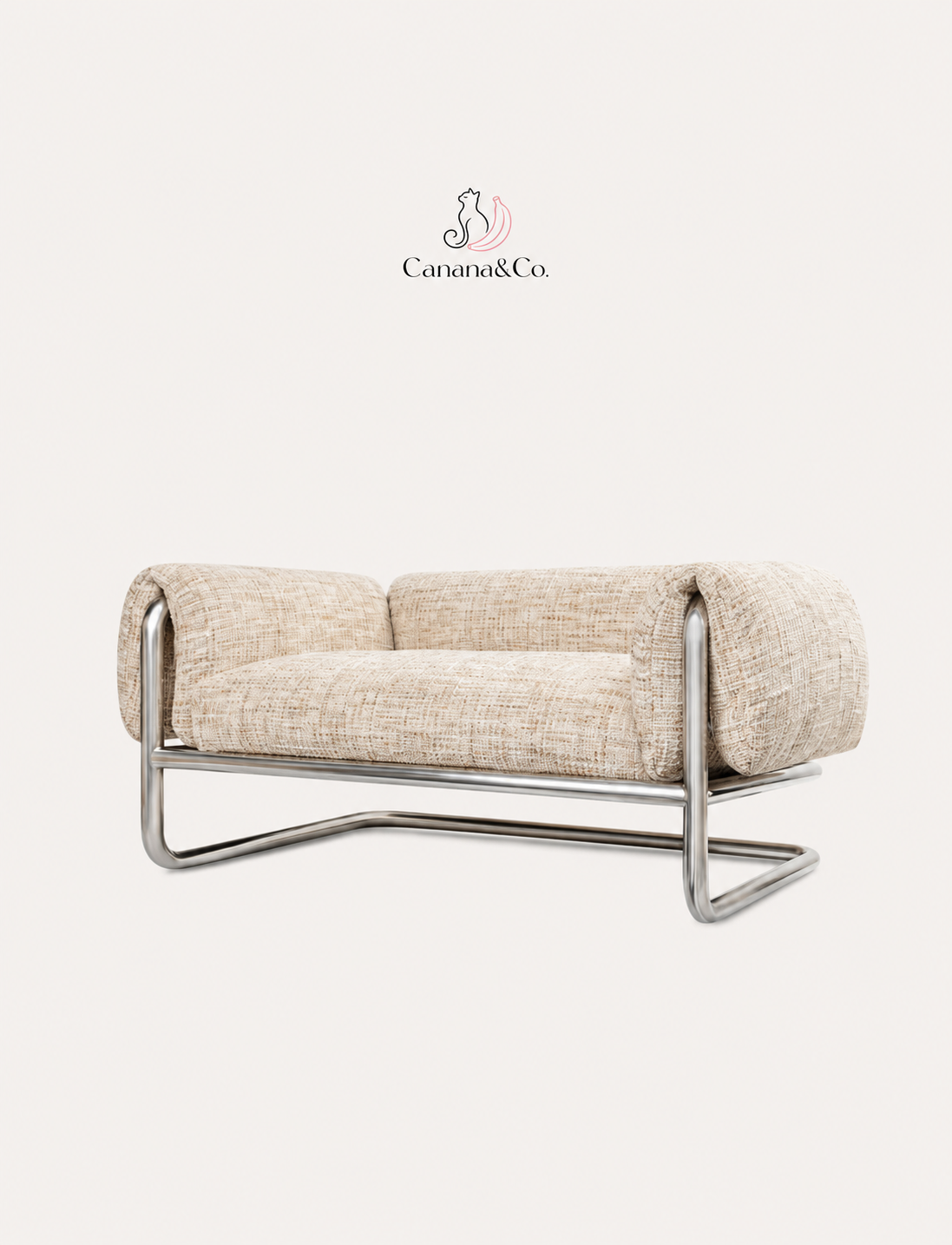 Canana&Co. Tobura Modern Pet Sofa Bed – Soft Upholstered Designer Cat & Dog Lounge